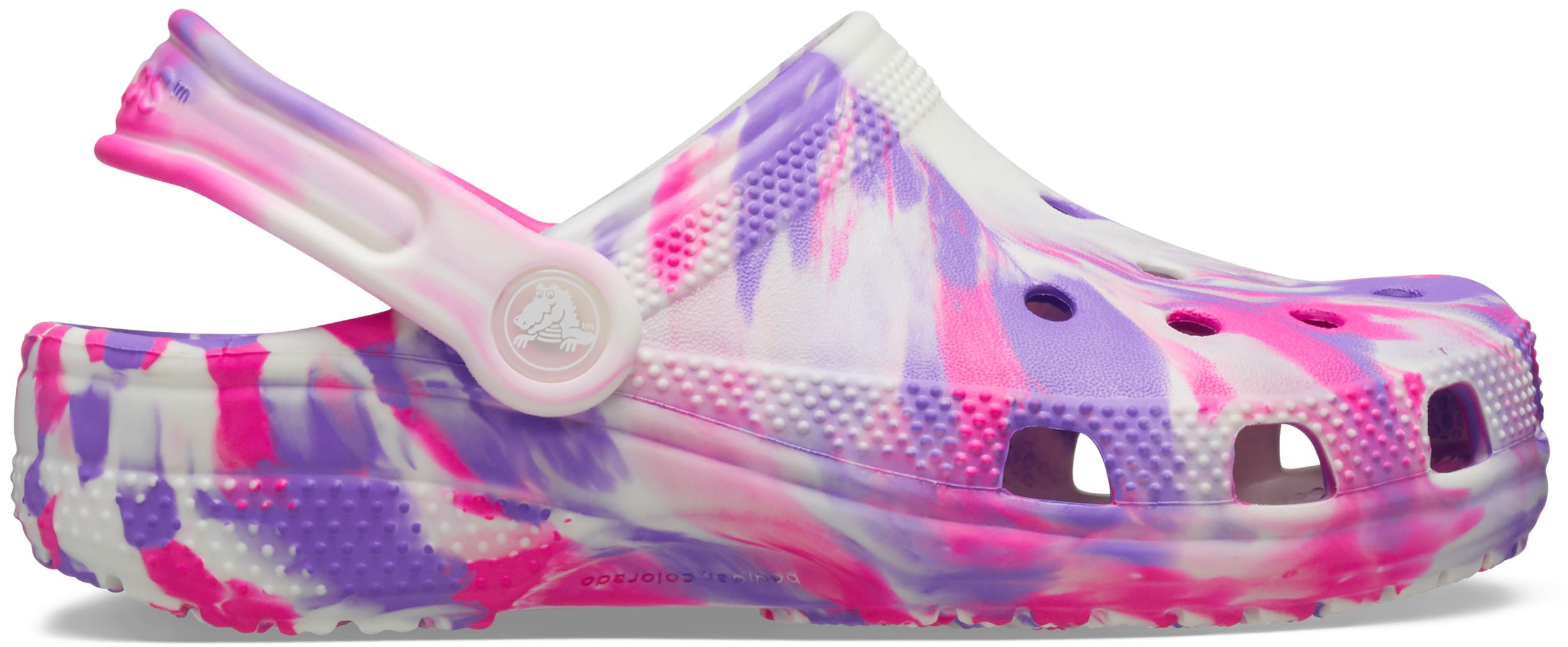 Crocs Kids' Grade School Classic Glow Marbled Clogs