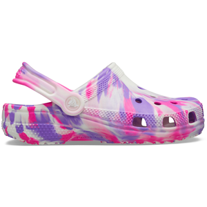 Crocs Kids' Grade School Classic Glow Marbled Clogs