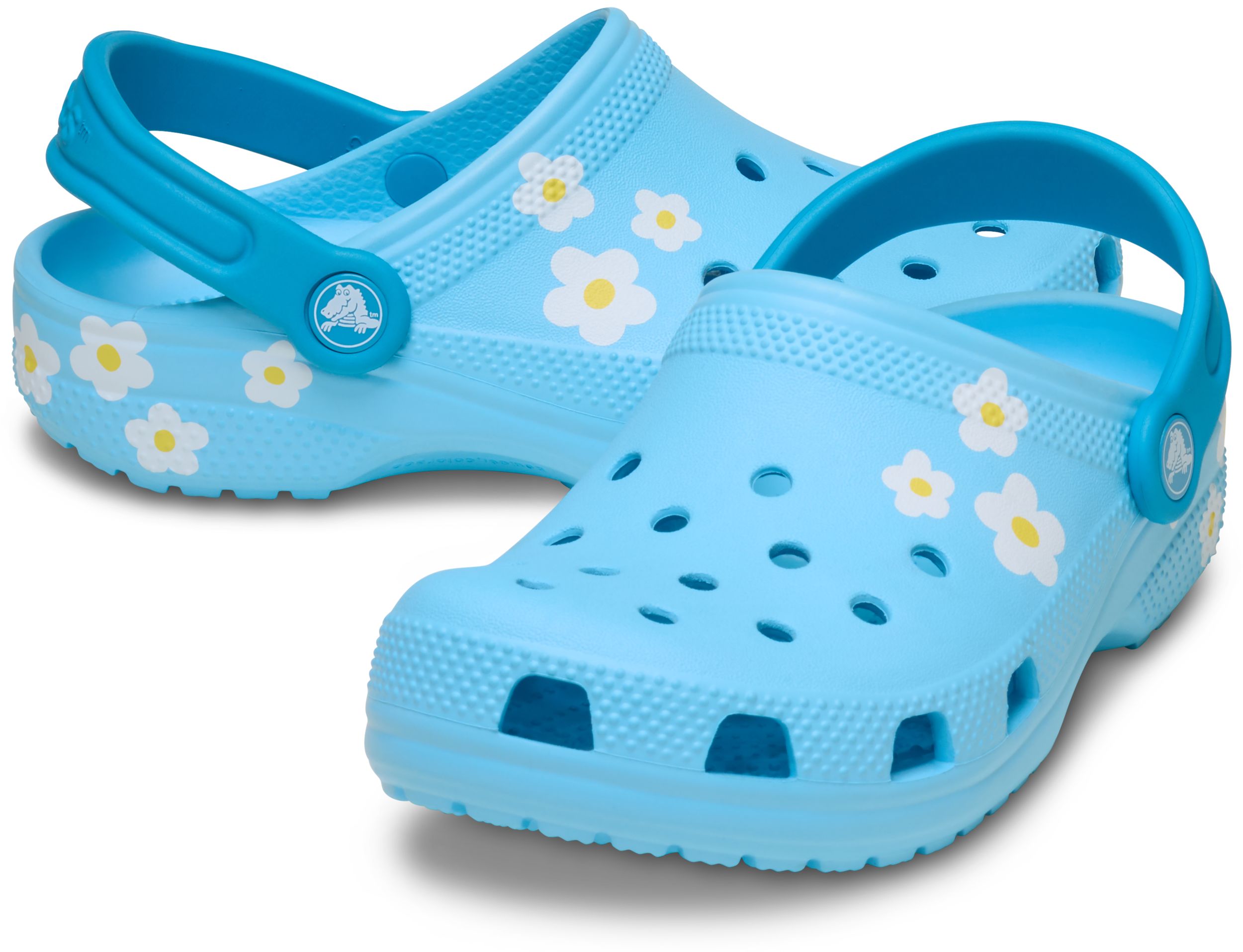 Crocs Kids' Grade School Classic Daisy Tinted Glass Clogs