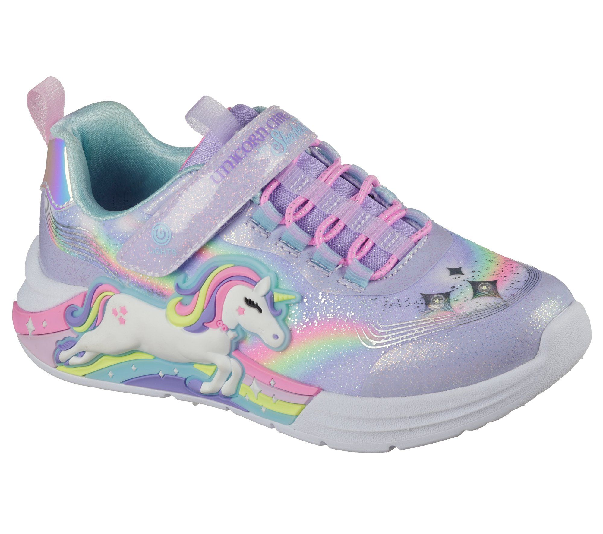 Skechers Girls' Grade/Pre-School S-Lights® Unicorn Chaser Shoes