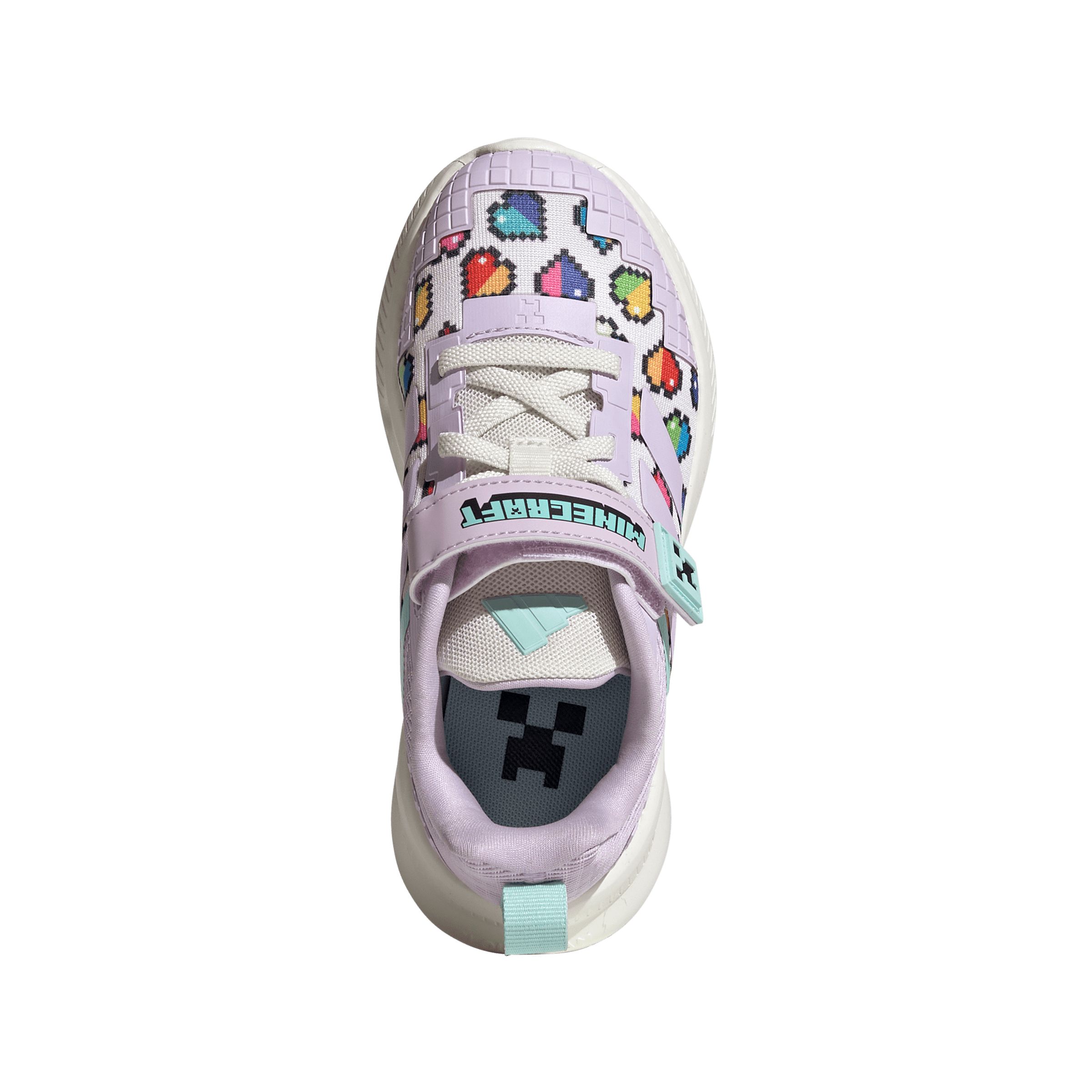 adidas Girls' Pre-School Minecraft Fortarun Running Shoes
