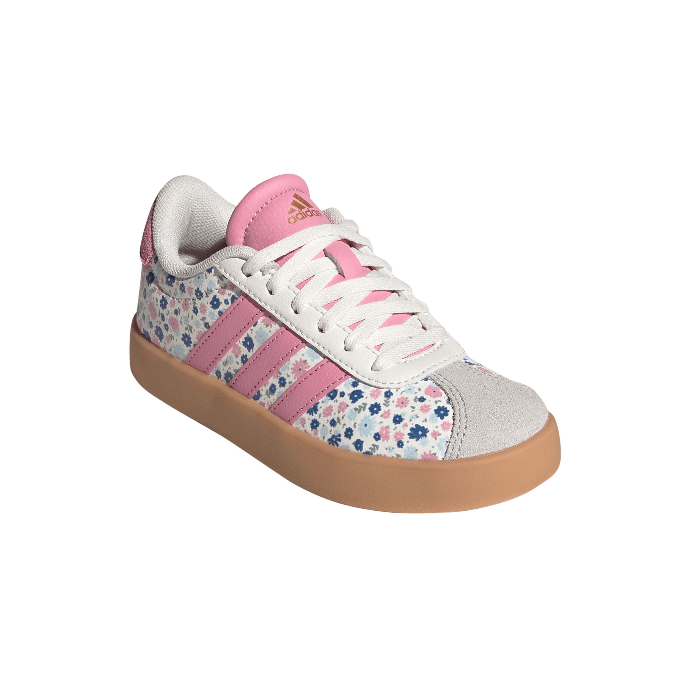 adidas Girls' VL Court 3 Floral Shoes
