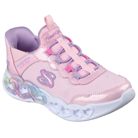Skechers Kids' Grade/Pre-School Infinite Heart Lights Shoes Front_Angled_Right