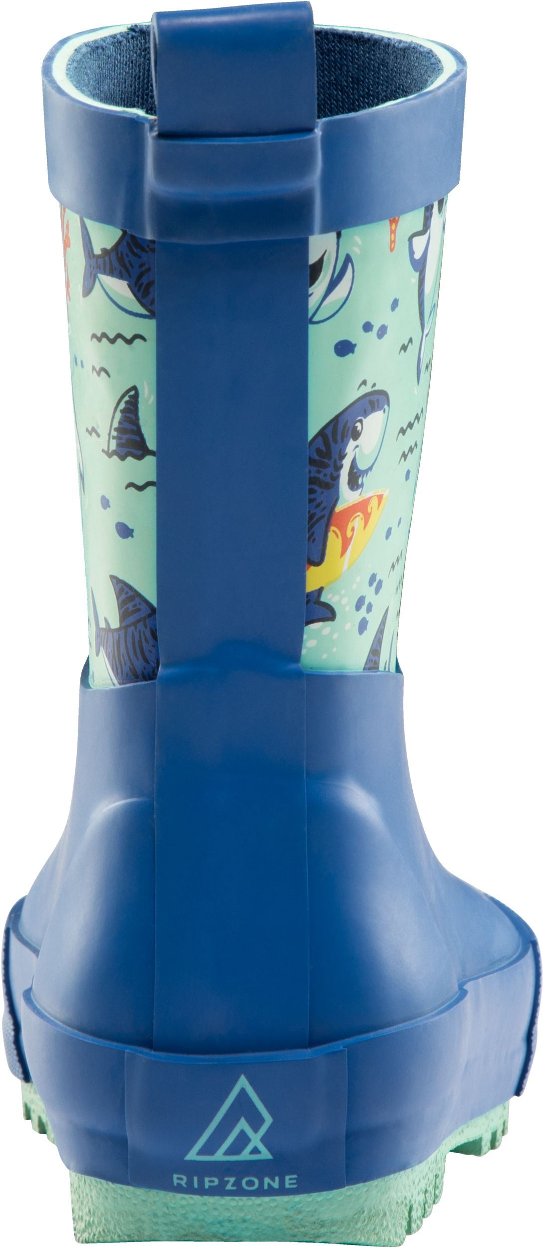Ripzone Kids' Toddler Bo Rain Boots, High Top, Slip On, Rubber, Waterproof, Pull Handles