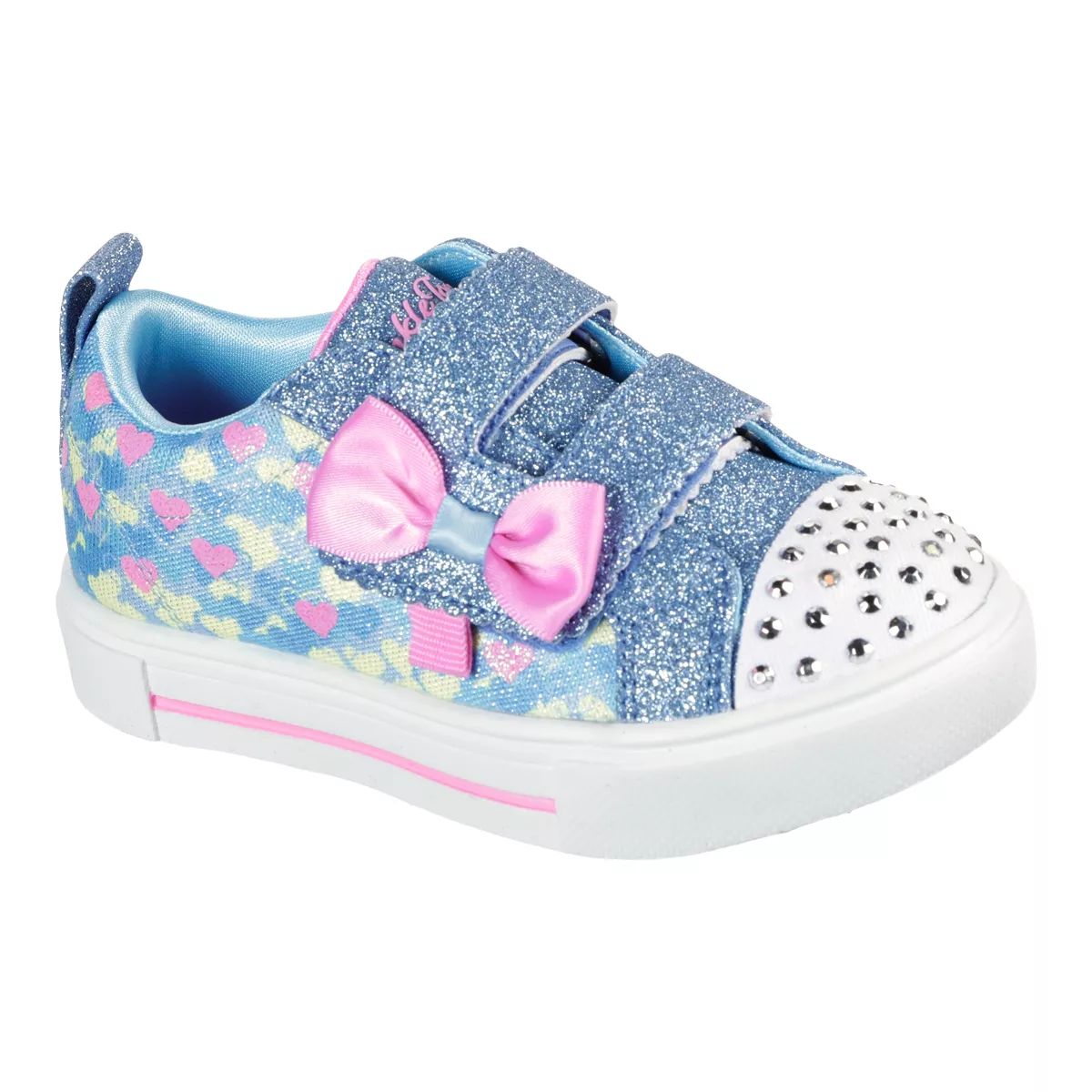 Skechers Kids' Toddler Twinkle Sparks Shoes, Slip On, Walking, Running ...