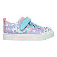 Skechers Kids' Toddler Twinkle Sparks Unicorn Charmed Shoes, Slip On, Running, Velcro, Light Up Side_Right