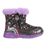 Skechers Kids' Toddler Illumi-Brights Trend Boots, High Top, Slip On, Winter, Light Up Side_Right