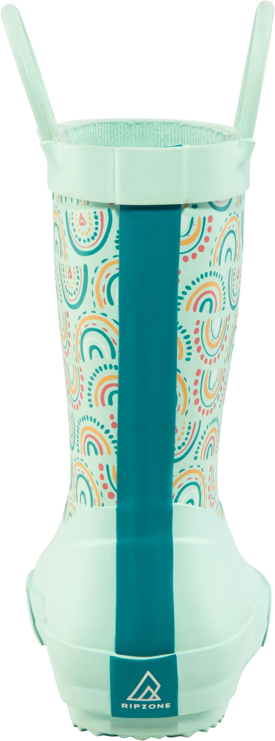 Ripzone Kids' Toddler Iris Rain Boots, High Top, Slip On, Rubber, Waterproof, Pull Handles