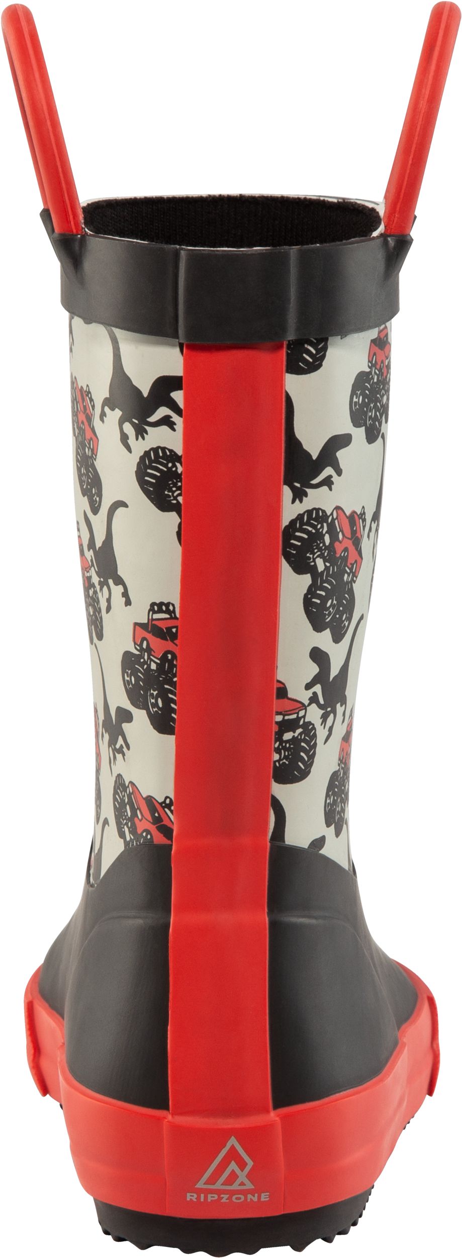 Ripzone Kids' Toddler Neil Rain Boots, High Top, Slip On, Rubber, Waterproof, Pull Handles