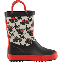 Ripzone Kids' Toddler Neil Rain Boots, High Top, Slip On, Rubber, Waterproof, Pull Handles Side_Right