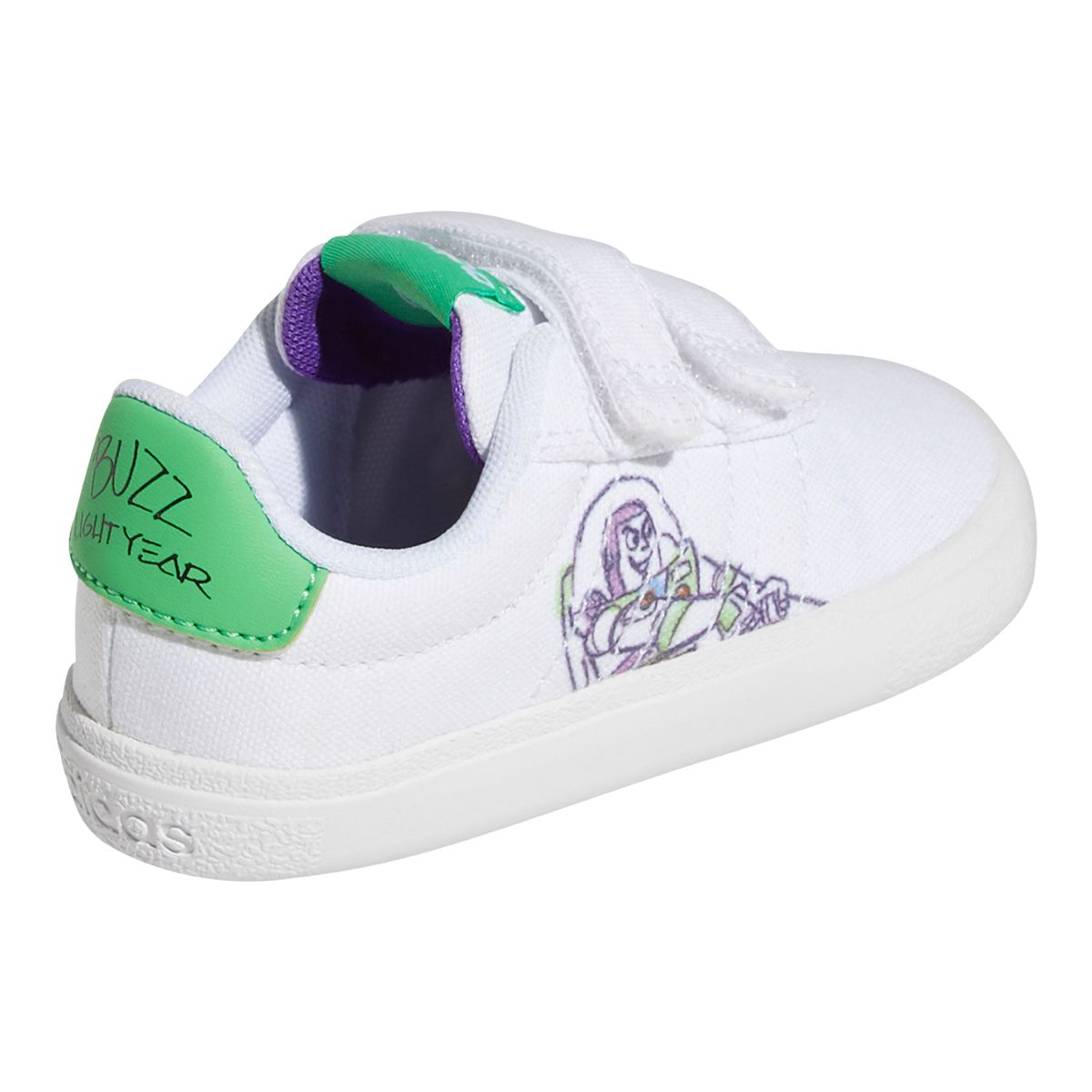 adidas Kids' Toddler Vulc Raid3R CF Buzz Shoes, Walking, Running, Velcro