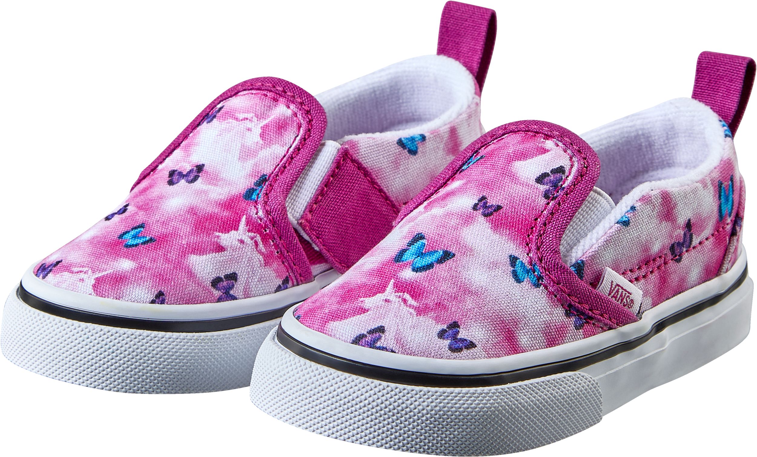 Vans Kids' Toddler V Skate Shoes, Sneakers, Girls', Slip On, Velcro