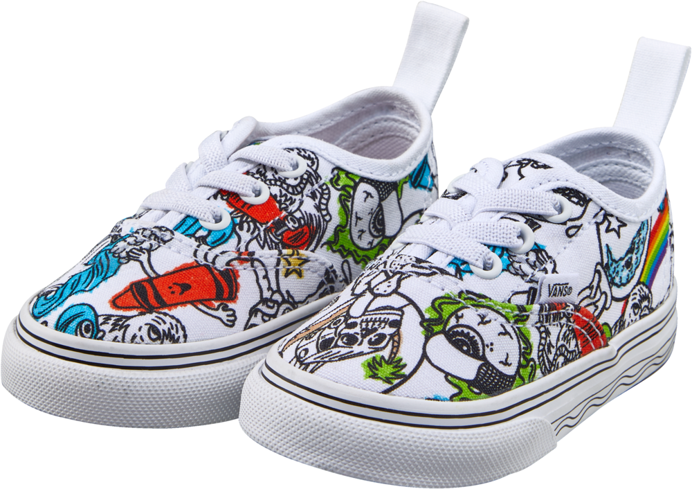 Vans x Crayola Kids' Toddler Authentic Skate Shoes, Sneakers, Boys'