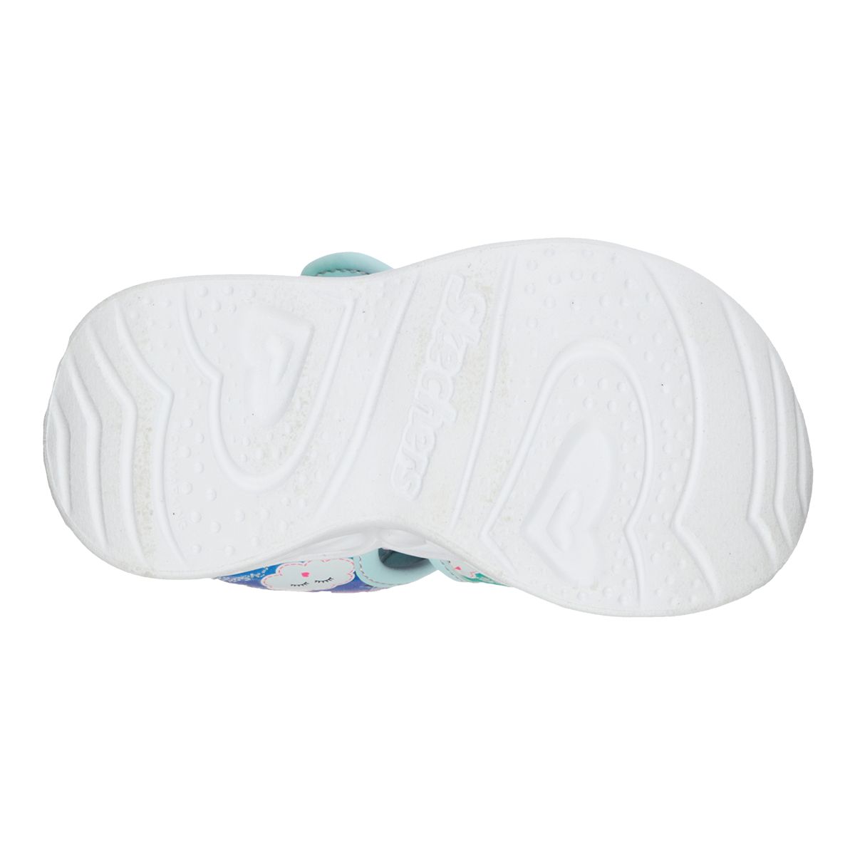 Skechers Kids' Toddler Heart Lights Slides/Sandals, Girls', Closed Toe, Velcro, Light Up