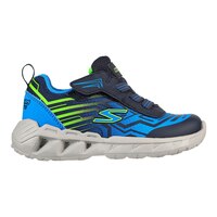 Skechers Kids' Toddler Magna Lights Maver Shoes, Slip On, Walking, Running, Velcro, Light Up Side_Right