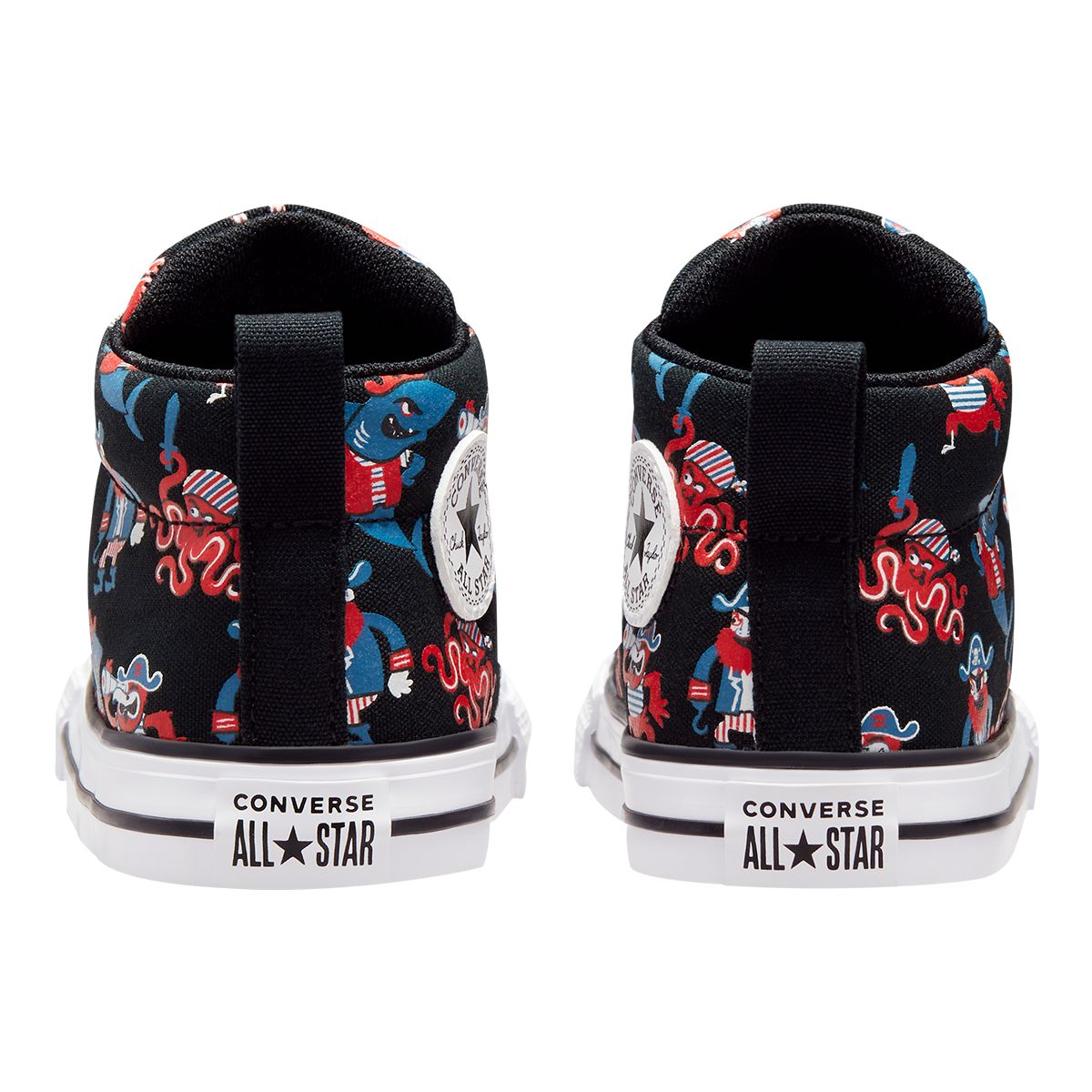 Converse Kids' Toddler Chuck Taylor All Star Street Pirate Print Shoes, Walking, Running