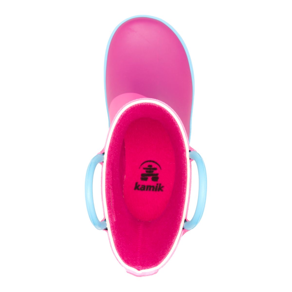 Kamik Kids' Toddler Unicorn Rain Boots, High Top, Slip On, Rubber, Waterproof, Handles