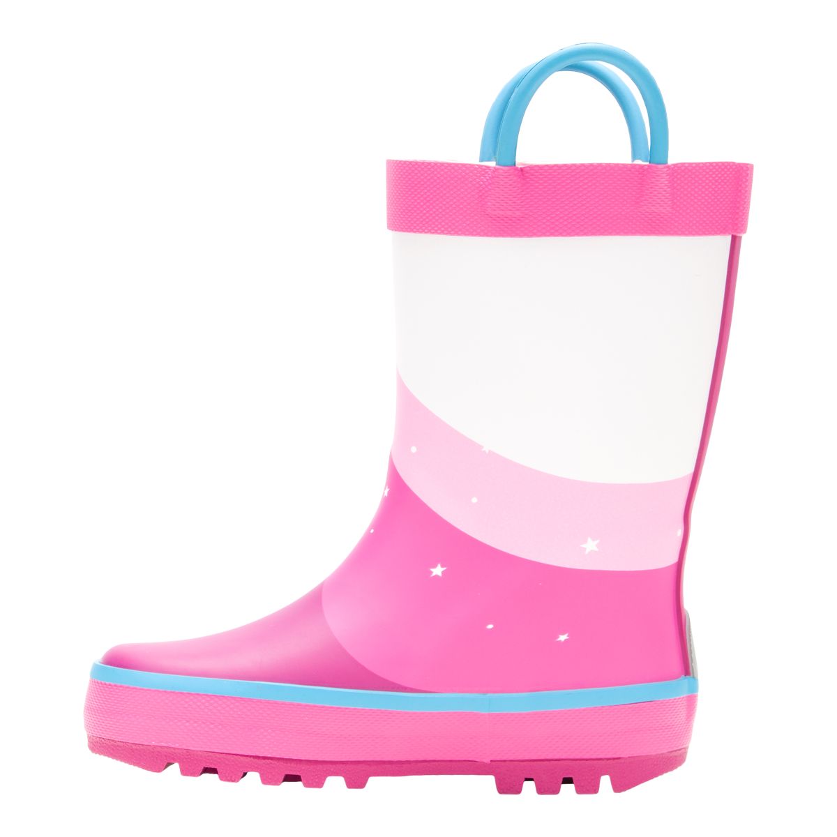 Kamik Kids' Toddler Unicorn Rain Boots, High Top, Slip On, Rubber, Waterproof, Handles