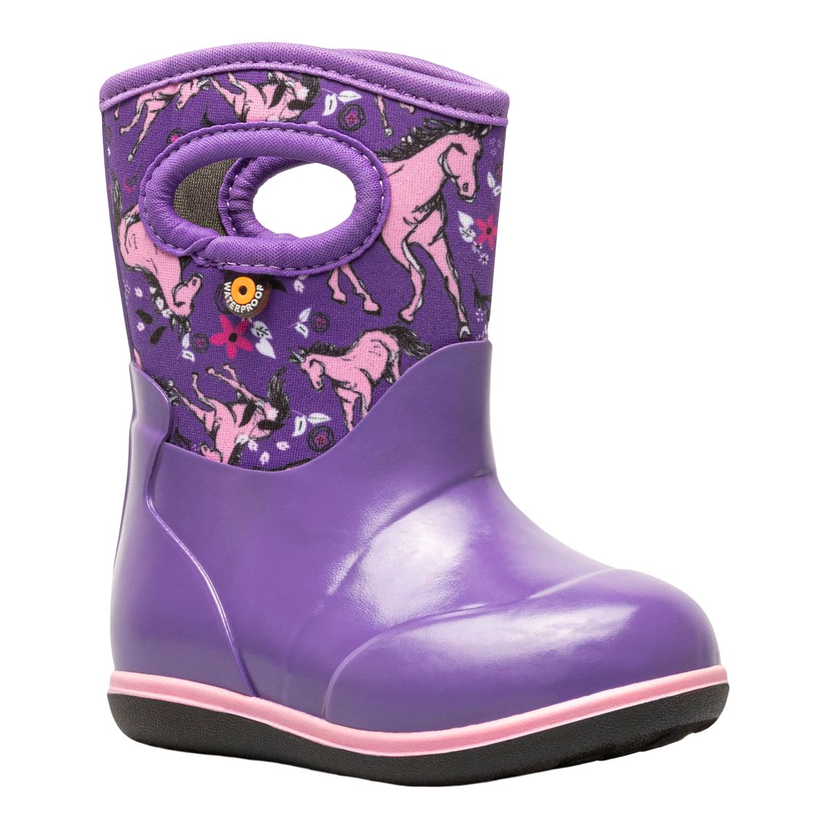 Bogs Kids' Toddler Classic Unicorn Winter Boots, Girls', Waterproof, Snow