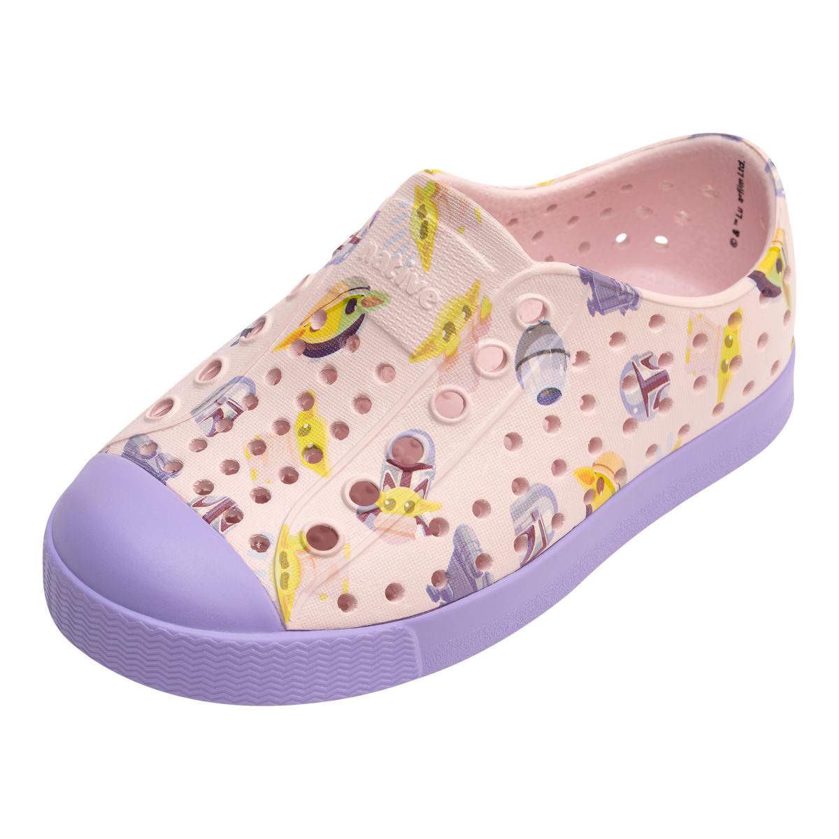 Native Shoes Toddler Kids' Jefferson Star Wars Mando All Over Print Lightweight Slip On Shoes