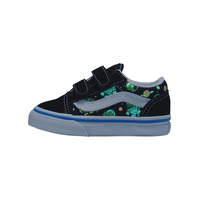 Vans Toddler Kids' Old Skool V Glow Skate Shoes Side_Left