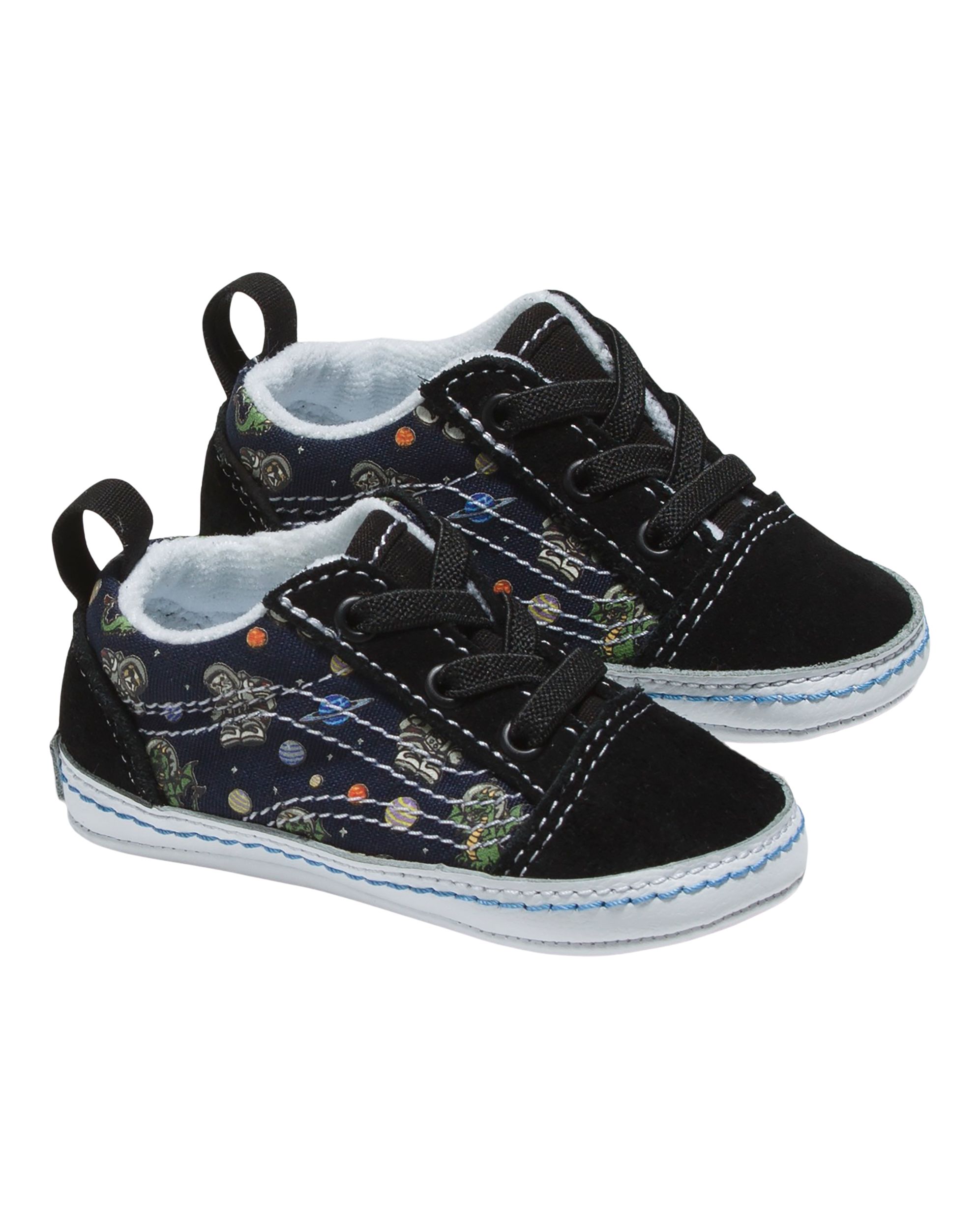 Vans Toddler Kids' Old Skool Crib Cosmic Zoo Skate Shoes