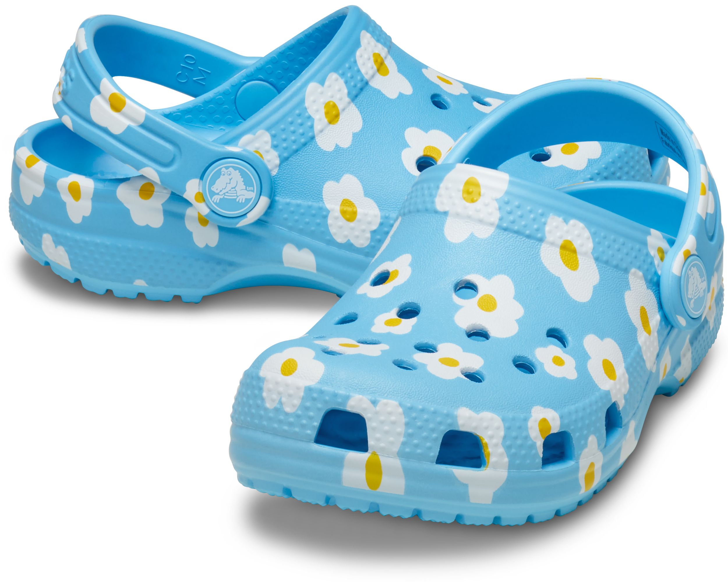 Crocs Kids' Grade School Classic Daisy Tinted Glass Clogs
