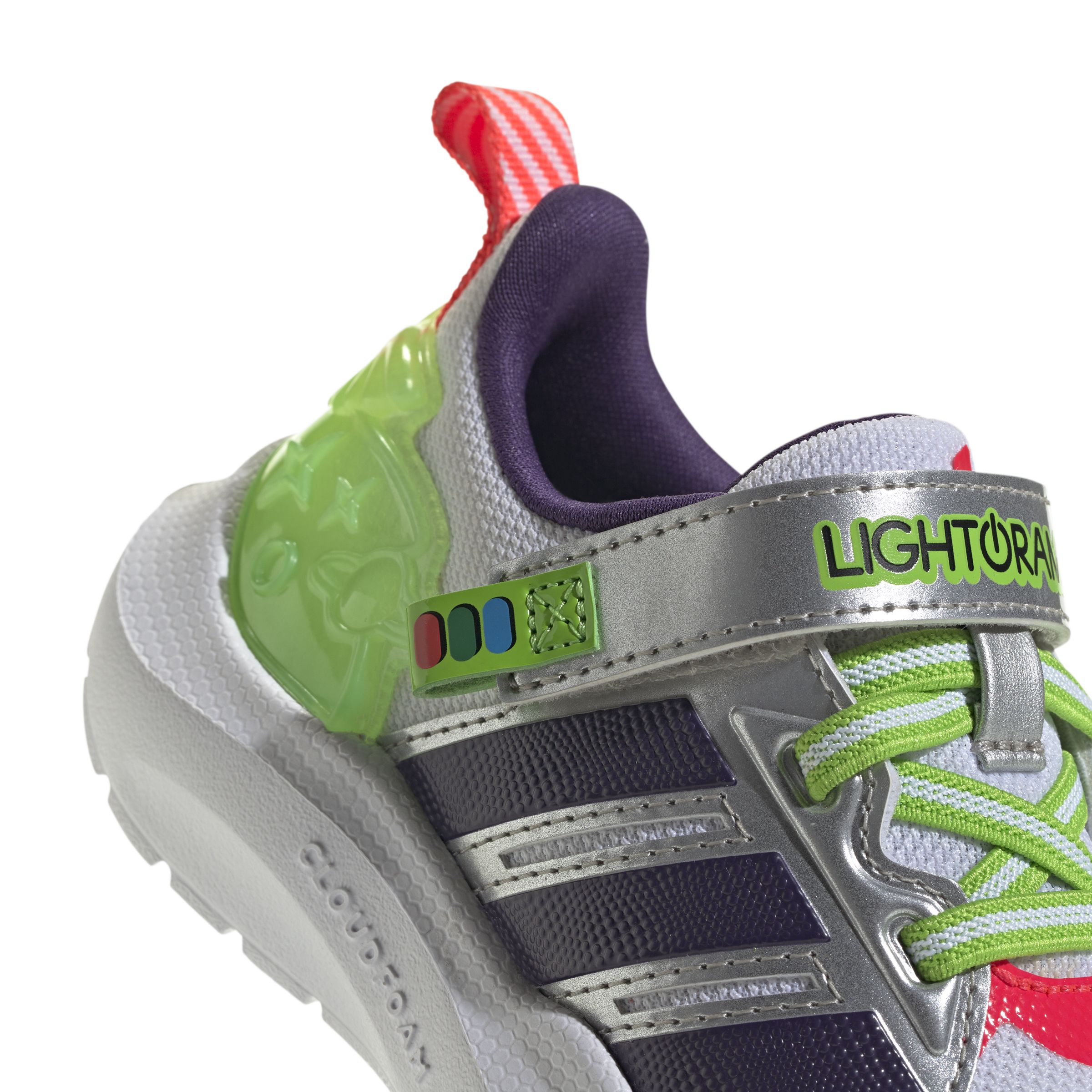 adidas Toddler Kids' Lightorama Runner Buzz Elastic Laces Shoes