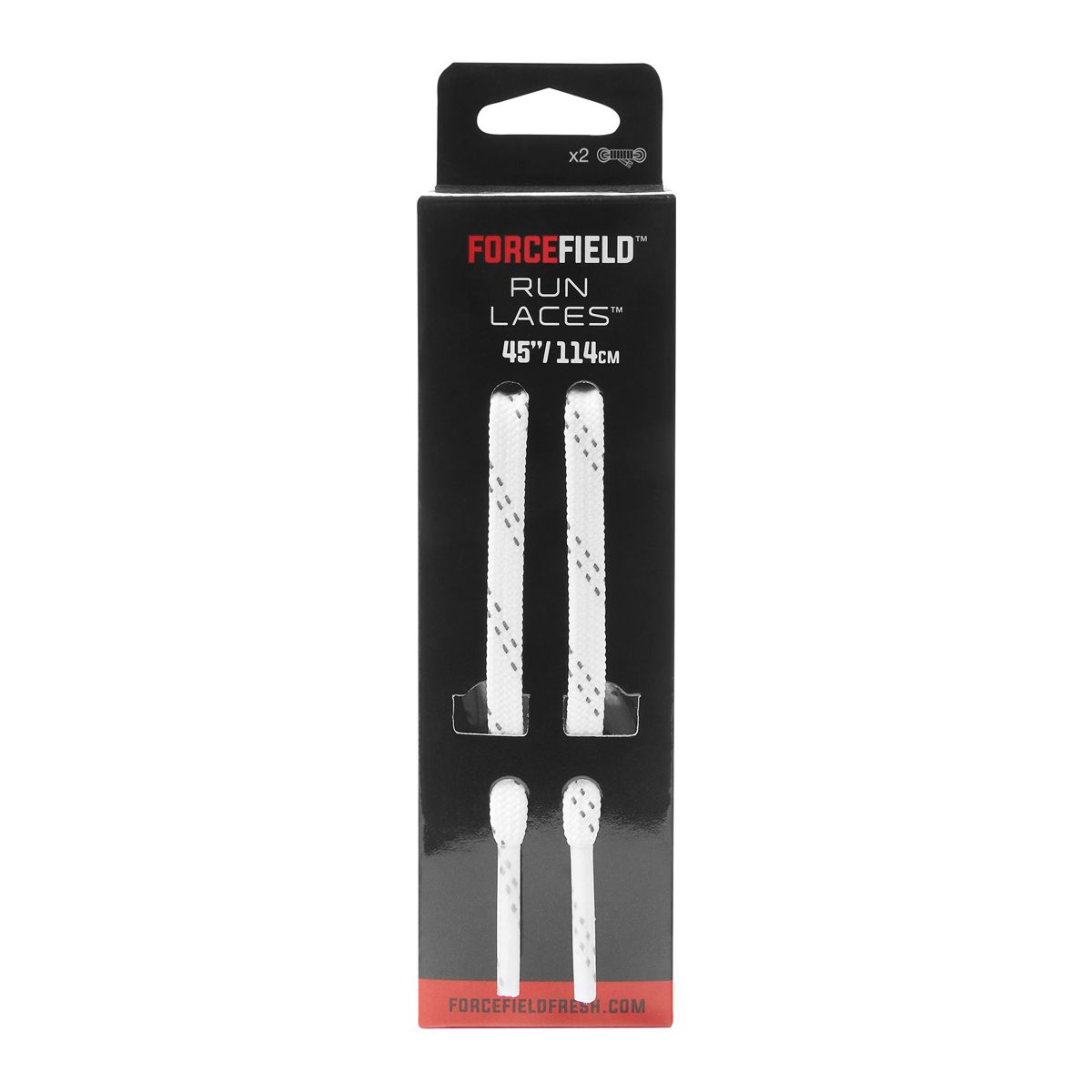 Forcefield Run Shoe Lace Oval Reflective -  45"