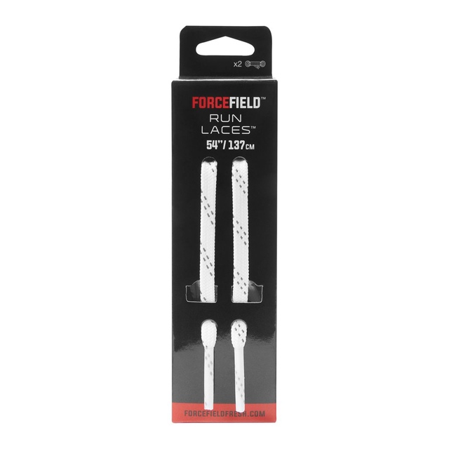 ForceField Run Oval Reflective  54 Inch Shoe Laces Front_Flat