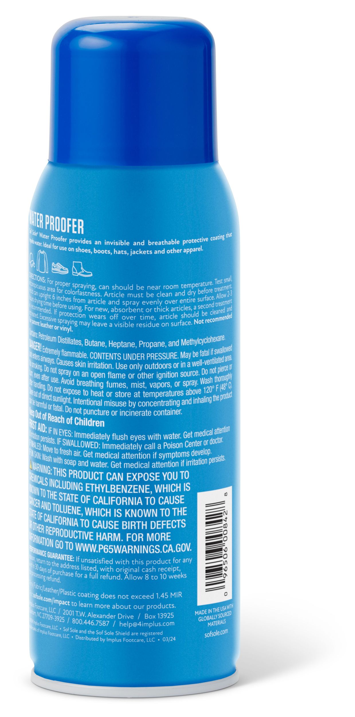 Sof Sole Waterproofer Spray Back_Flat