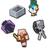 Crocs Jibbitz Minecraft 5pk Front_Flat