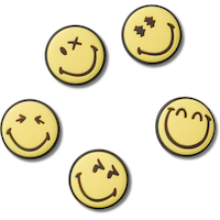 Crocs Jibbitz Smiley World 5pk Overhead_Flat