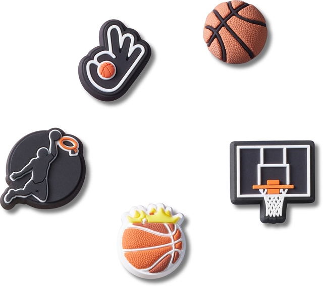 Crocs Basketball Team Jibbitz™ - 5 Pack Front_Flat