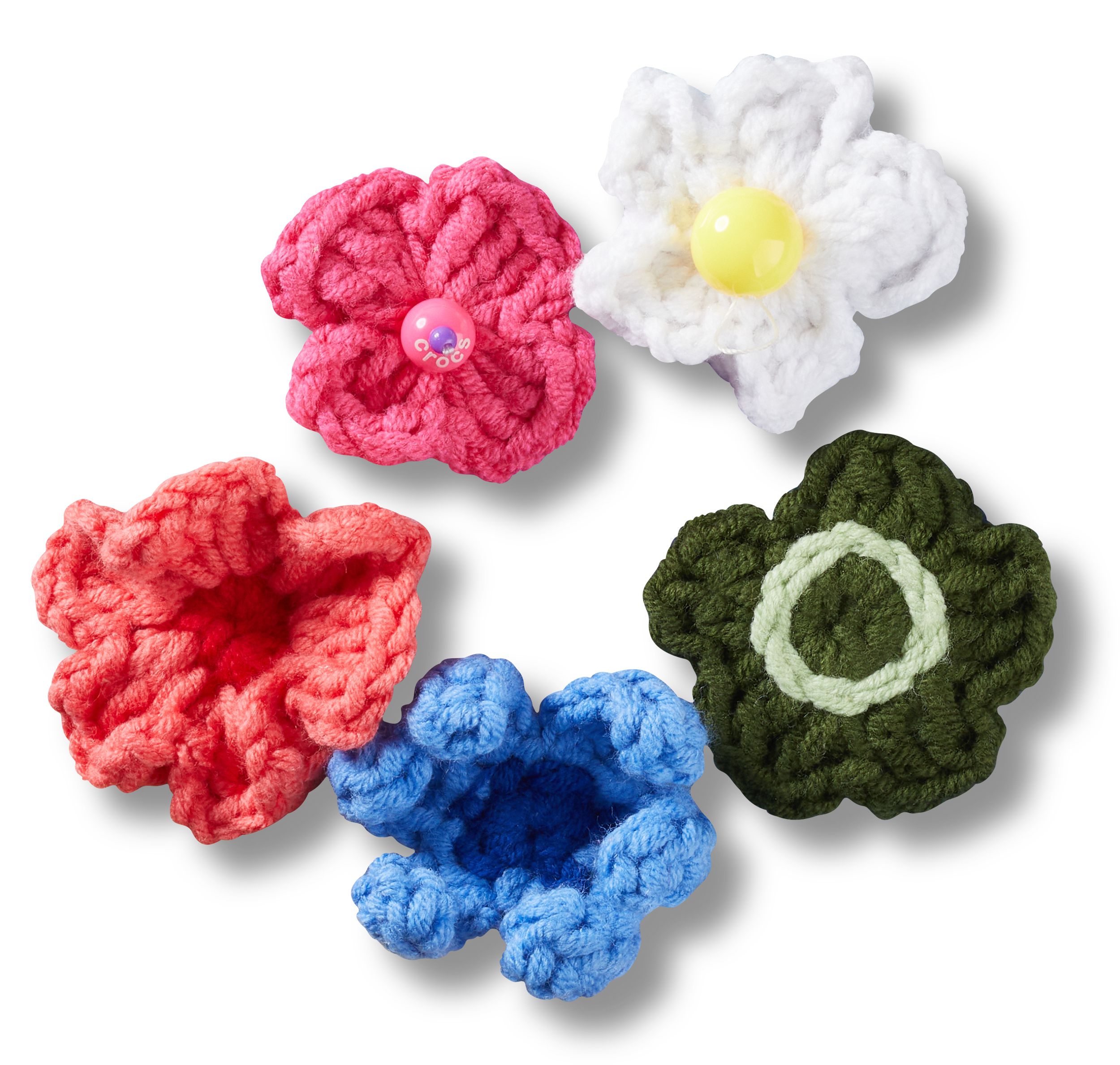 Crocs Floral Crochet Jibbitz Charms - 5 Pack