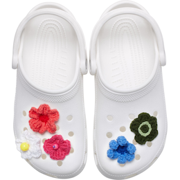 Crocs Floral Crochet Jibbitz Charms - 5 Pack