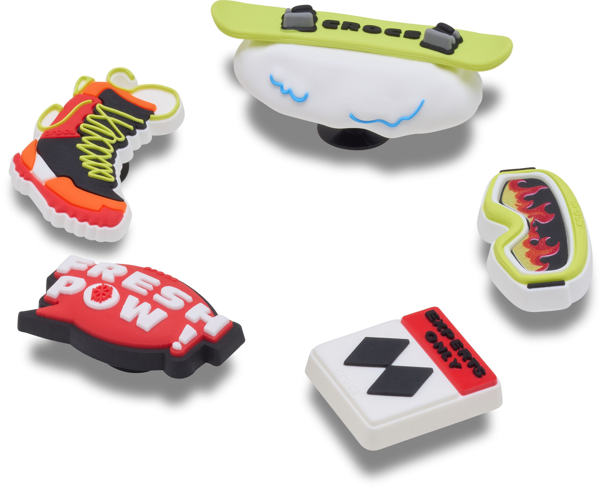 Crocs Snowboarding Jibbitz - 5pk