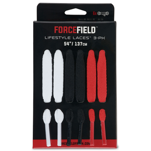 FORCEFIELD 54 Inch Lifestyle Round Shoe Laces 3-pk