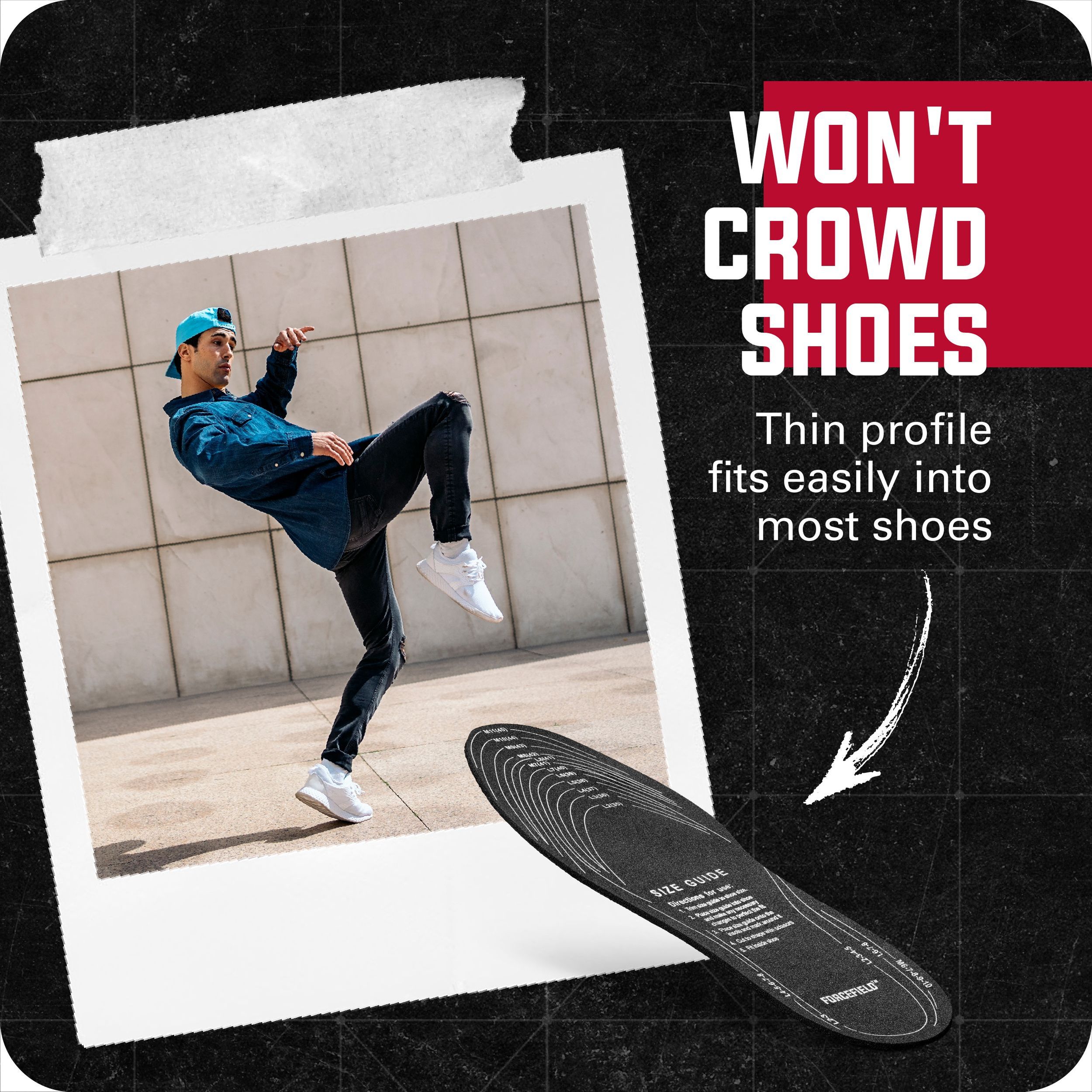 ForceField Footbed Protector Insole 3-pk