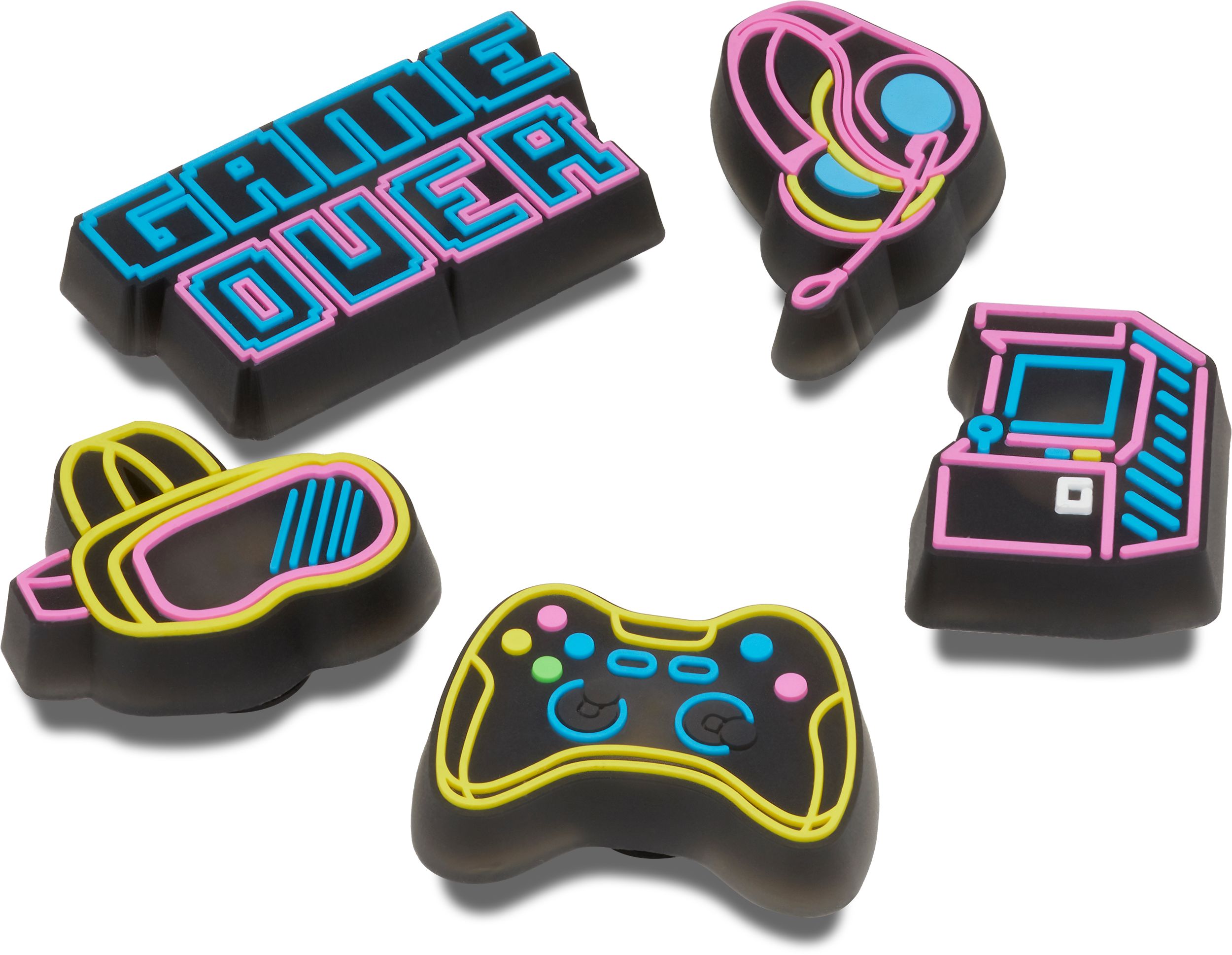 Crocs Neon Gamer Jibbitz 5-pk Shoe Charms