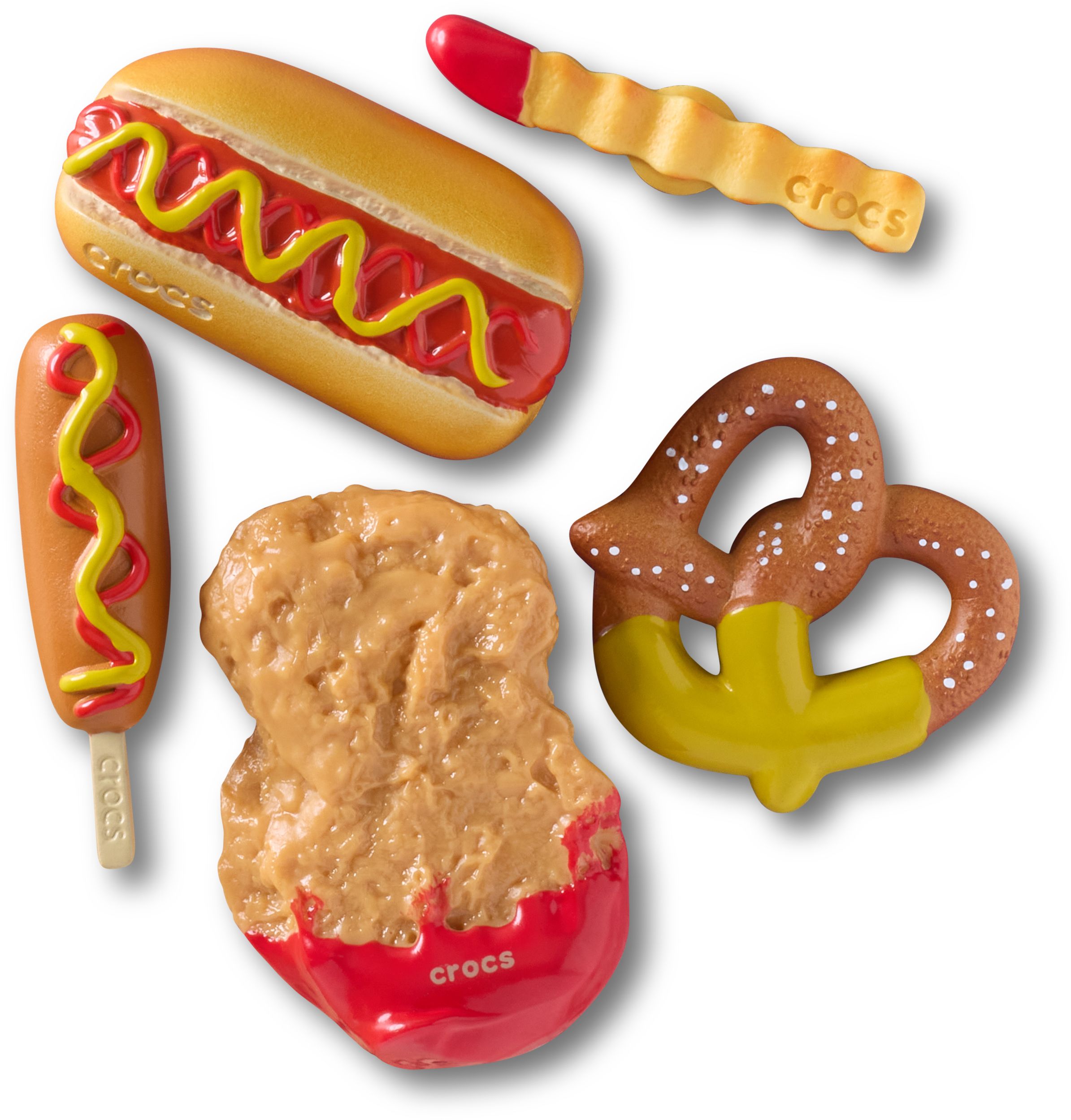 Crocs Junk Food Jibbitz Shoe Charms 5-pk