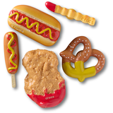 Crocs Junk Food Jibbitz Shoe Charms 5-pk Front_Flat