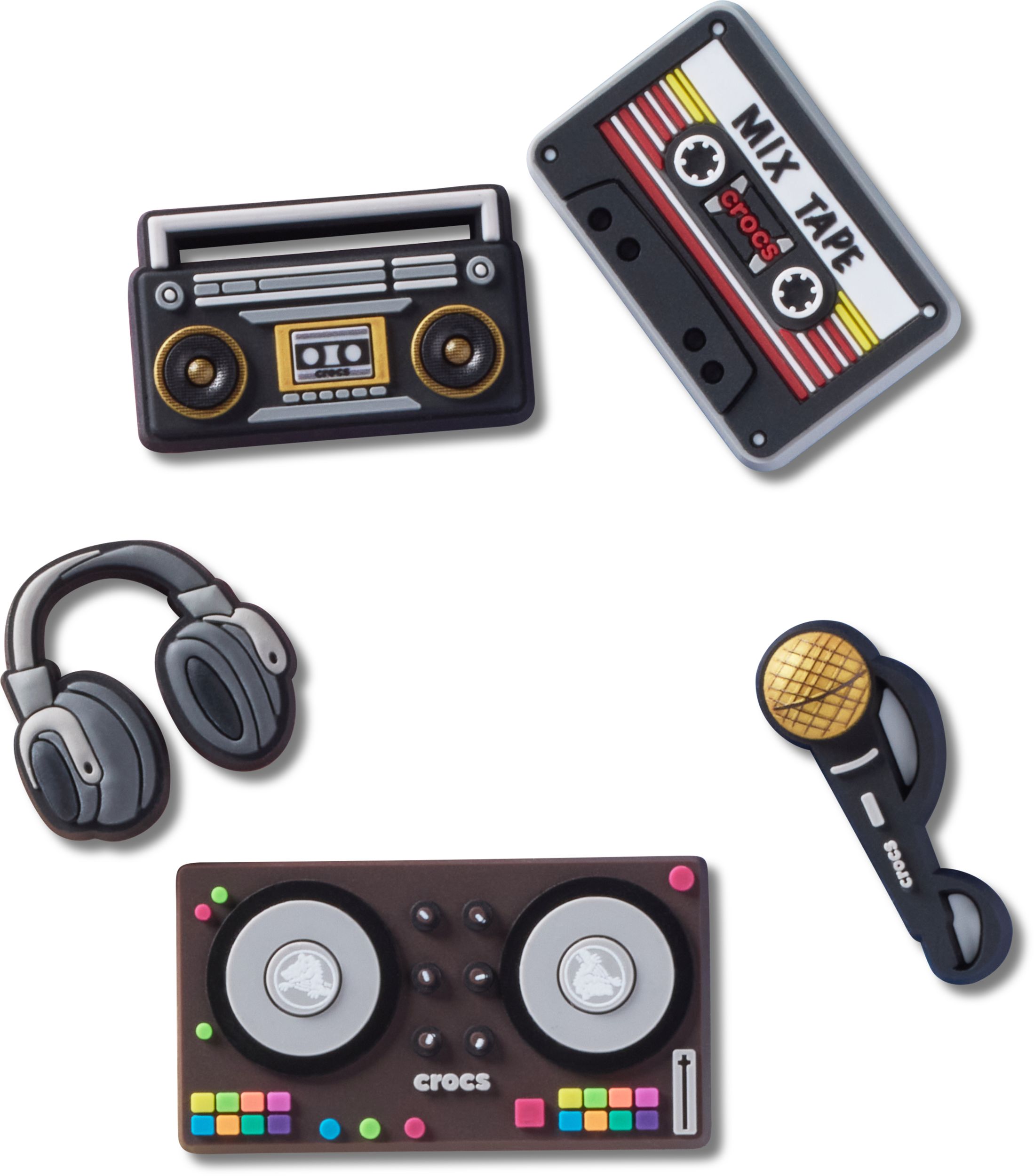 Crocs Mic Drop Jibbitz Shoe Charms 5-pk