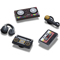 Crocs Mic Drop Jibbitz 5-pk Front_Elevated