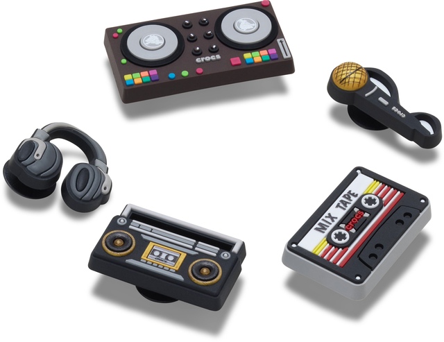 Crocs Mic Drop Jibbitz 5-pk Front_Elevated