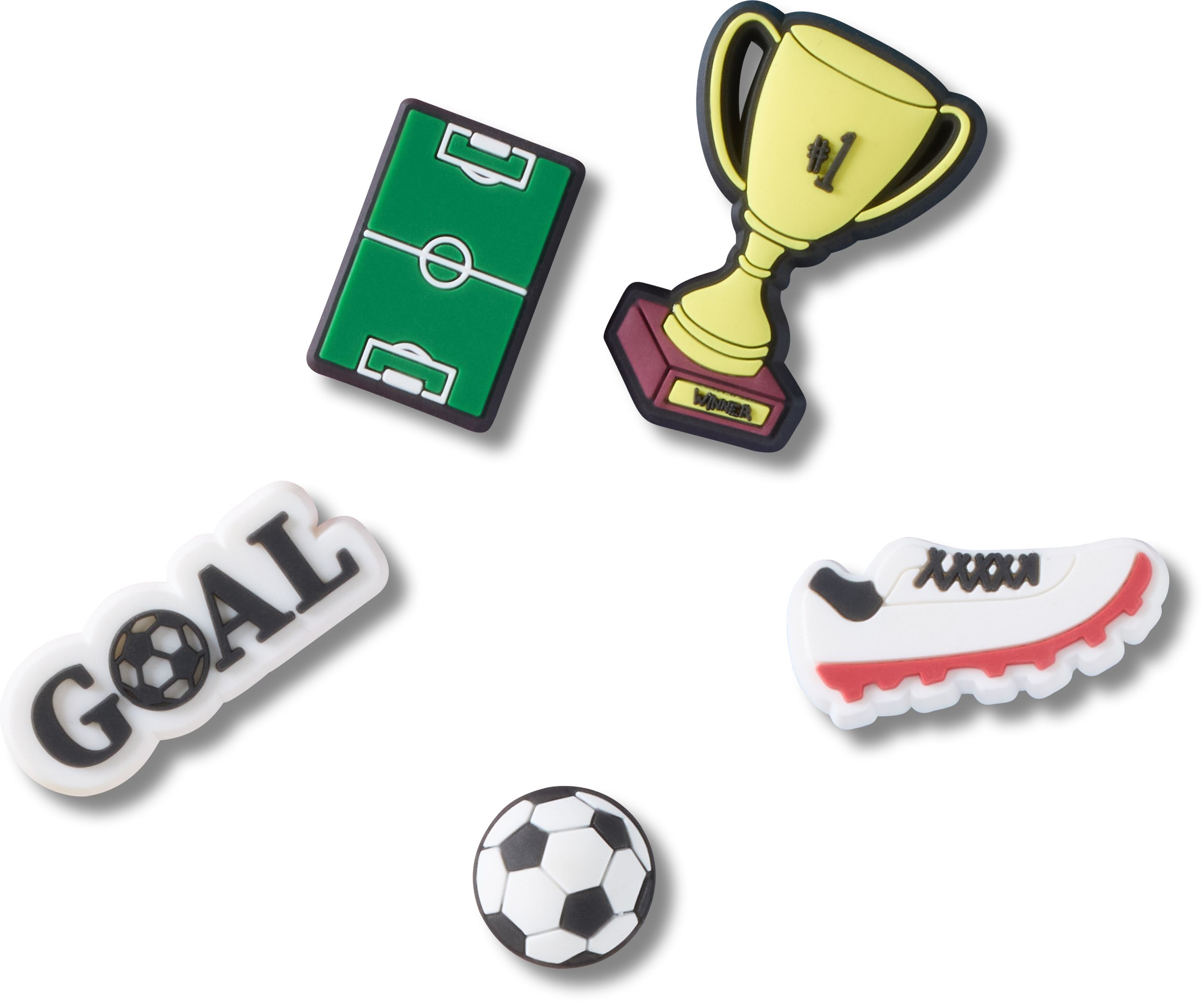 Crocs Soccer Star Jibbitz 5-pk for Clogs and Sandals