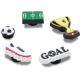 Crocs Soccer Star Jibbitz 5-pk for Clogs and Sandals