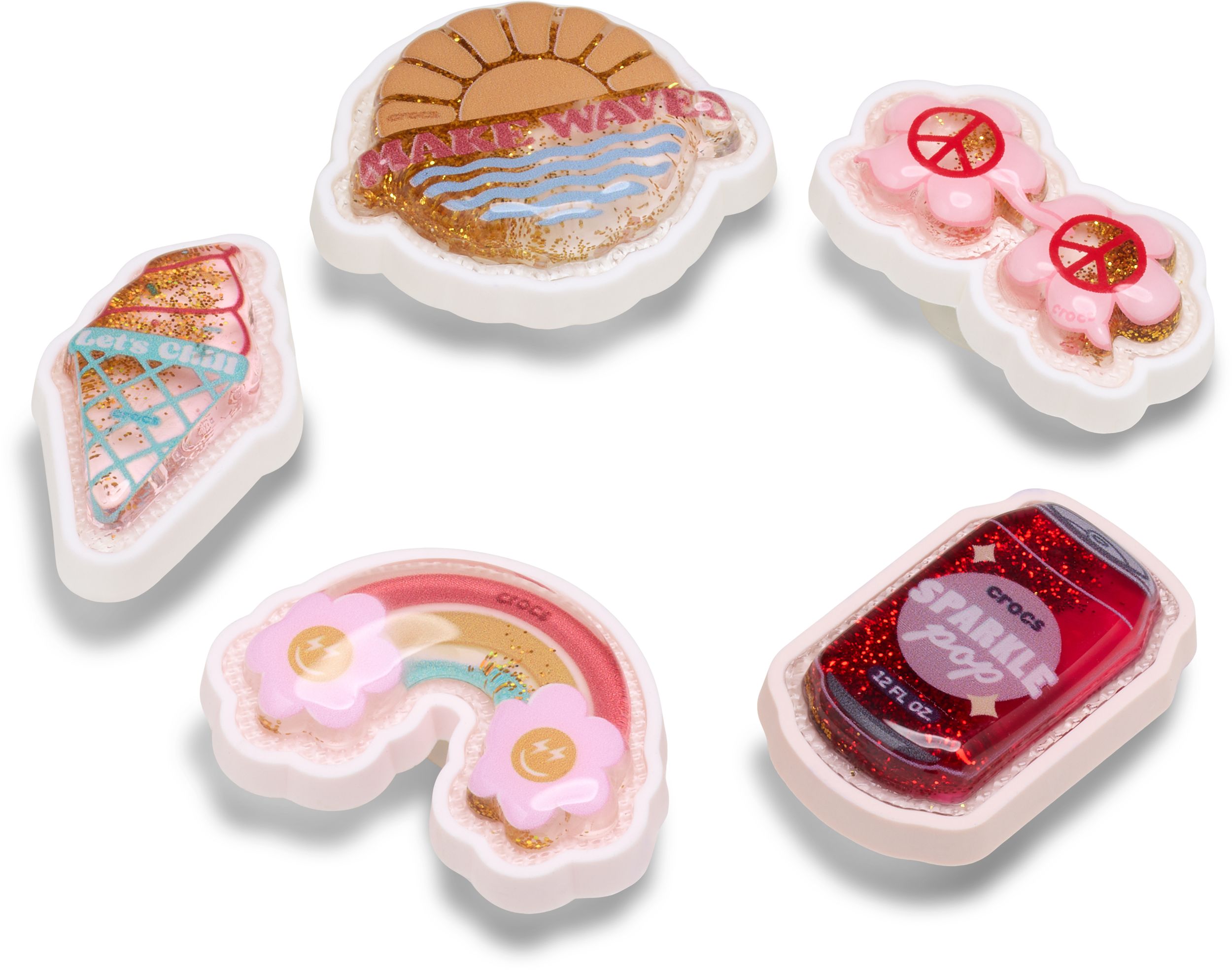 Crocs Retro Summer Jibbitz 5-pk for Clogs and Sandals