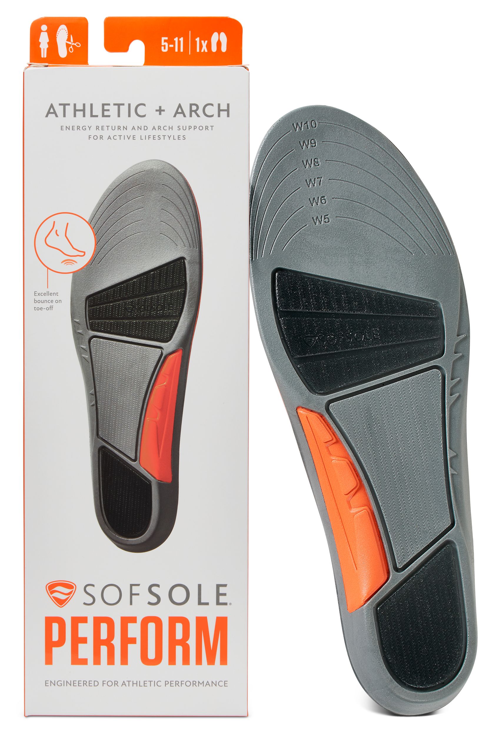 Sof Sole Women's Athletic + Arch Support Insole