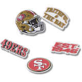 San Francisco 49ers Crocs NFL Jibbitz™ - 5pk